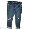 Jeans Straight By Gap In Blue Denim, Size: 12