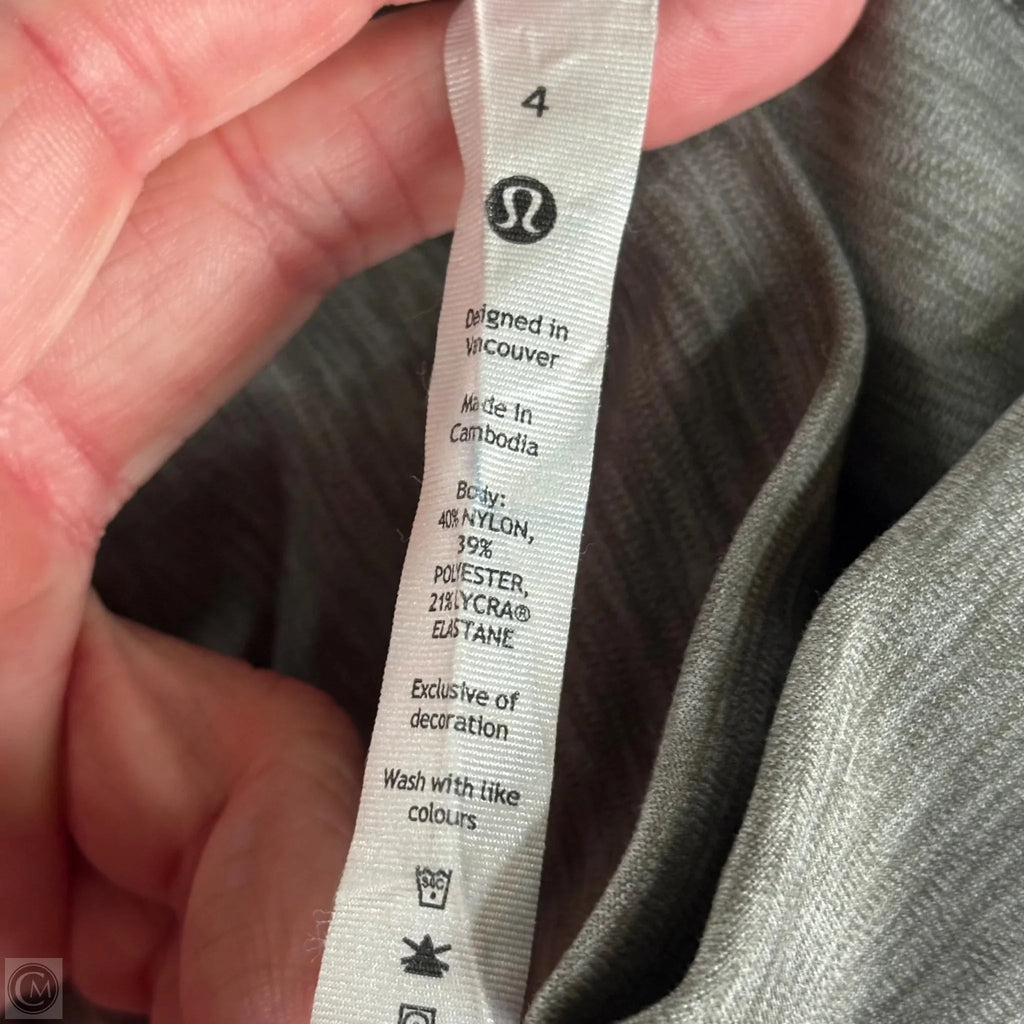 Athletic Leggings By Lululemon In Grey, Size: S