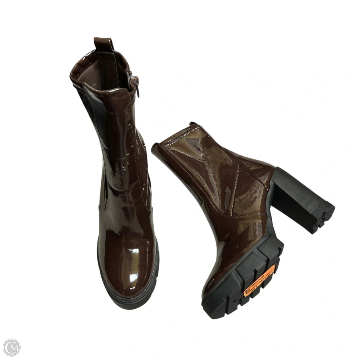 Boots Mid-calf Heels By Aldo In Brown, Size: 8.5