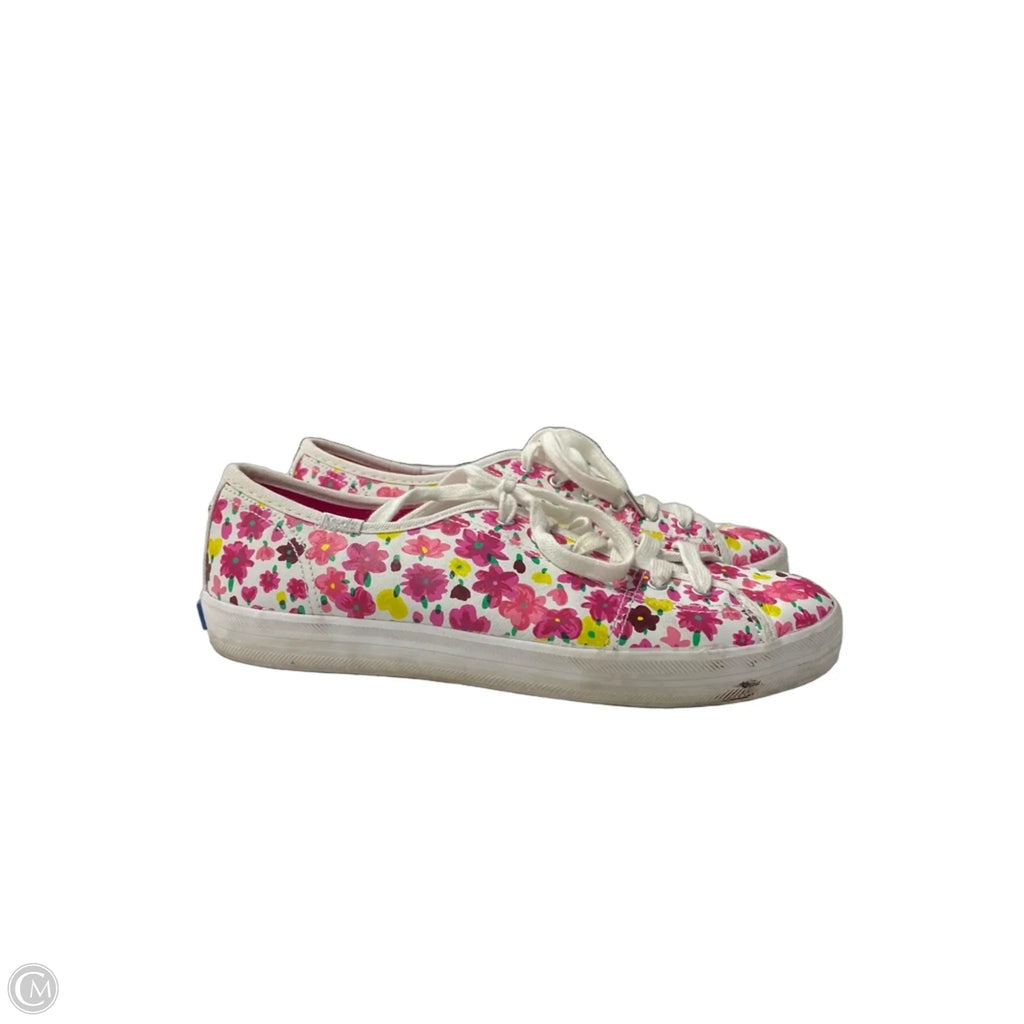 Shoes Sneakers By Keds In Pink & White, Size: 8