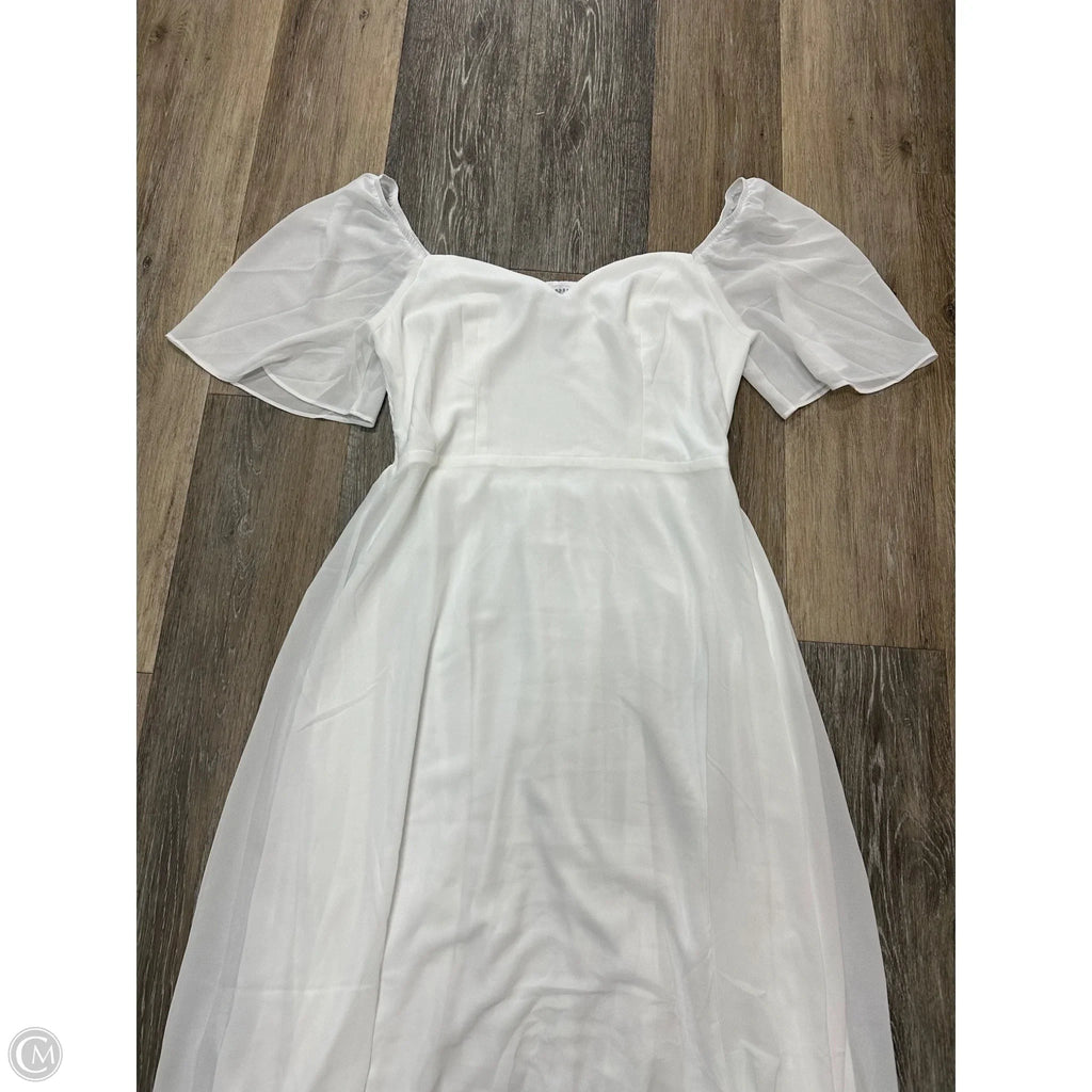 Dress Casual Maxi By Baltic Born In White, Size: L
