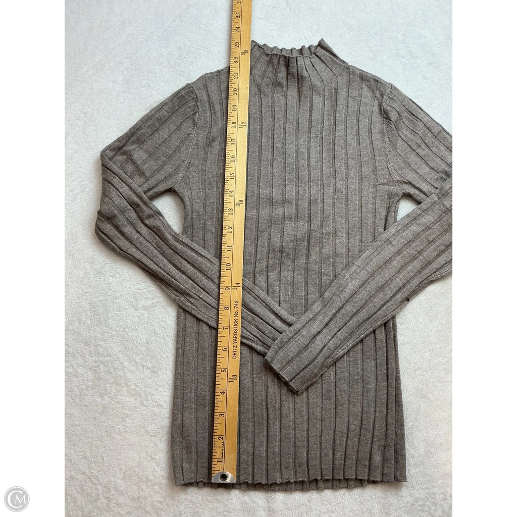 Top Long Sleeve By Loft In Taupe, Size: S