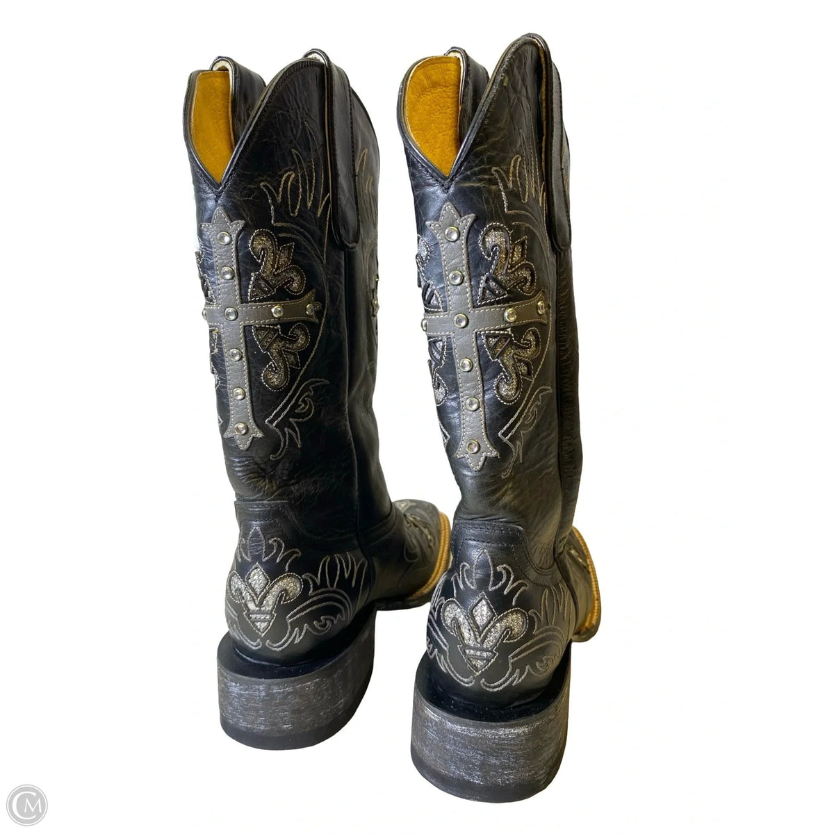 Boots Western By Cavender’s In Black & Silver, Size: 6.5