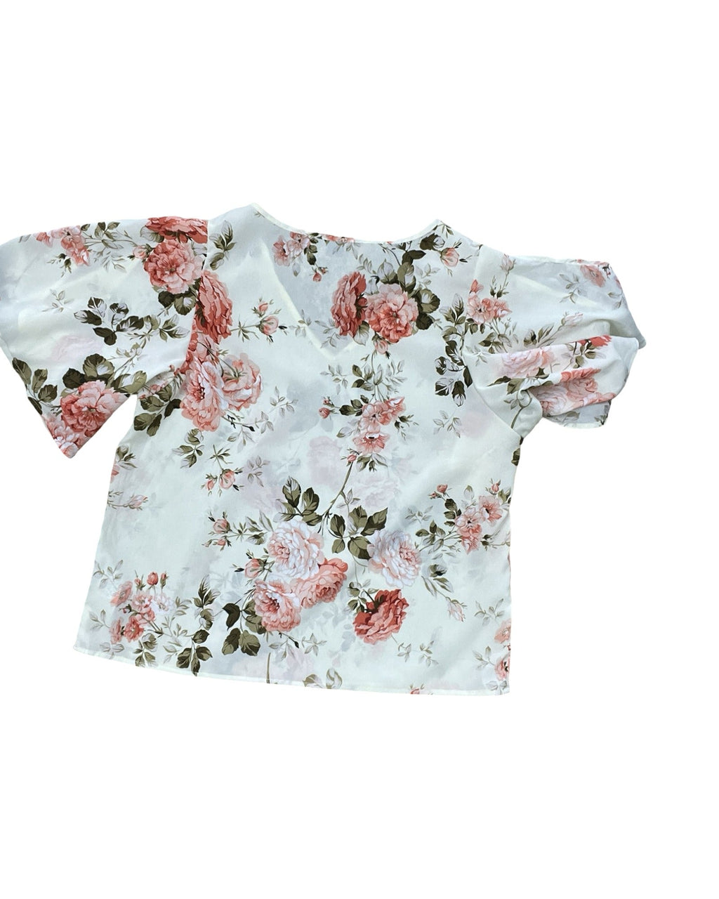 Top Ss By Clothes Mentor In Floral Print, Size:L