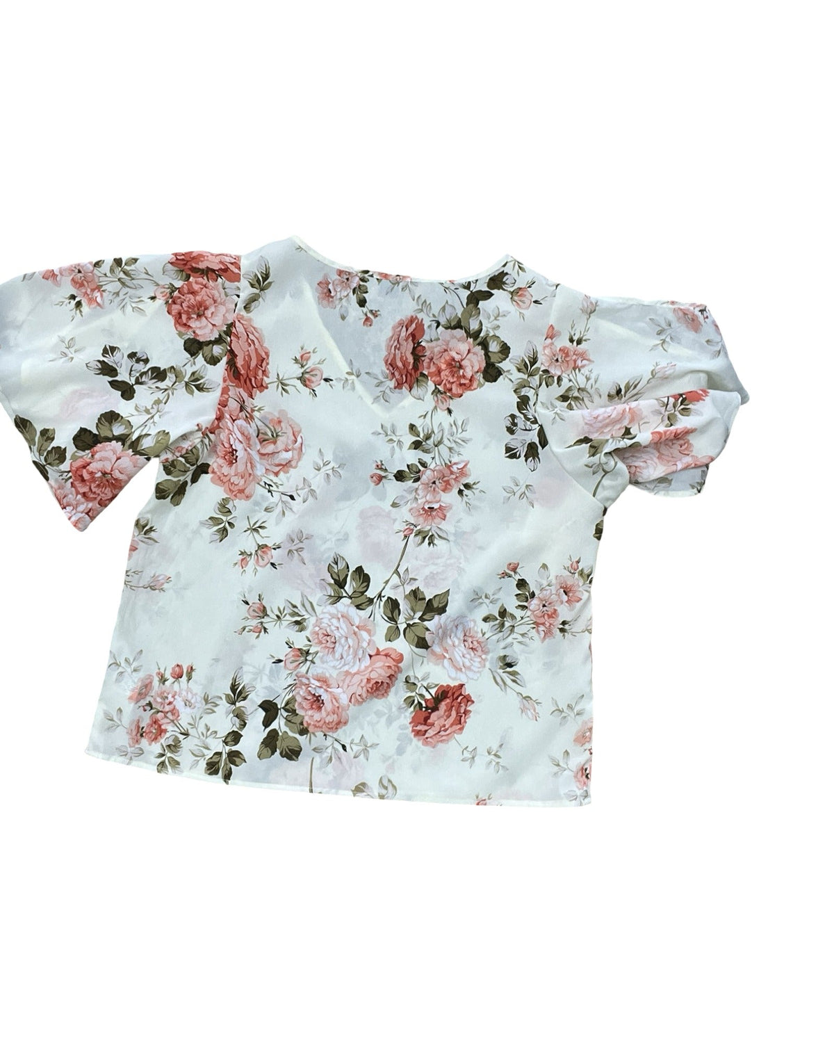 Top Ss By Clothes Mentor In Floral Print, Size:L