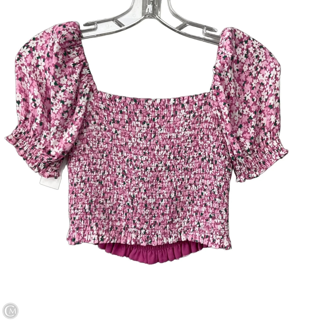 Top Short Sleeve By Sunday Best In Pink, Size: Xs