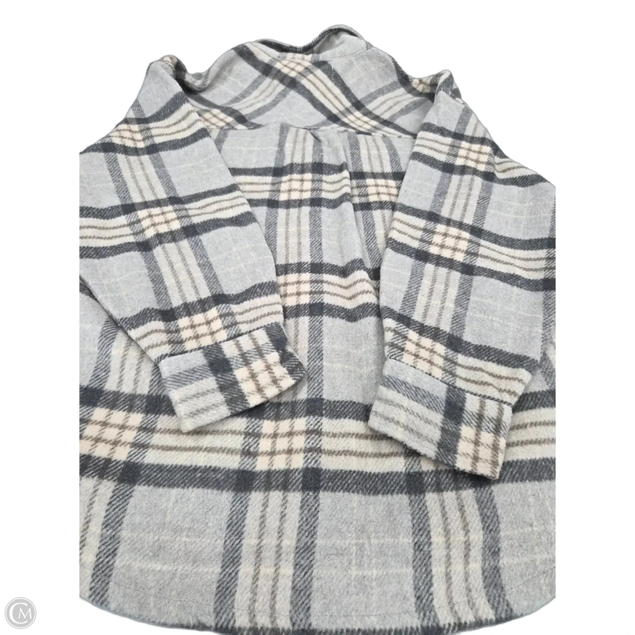 Jacket Shirt By Cme In Grey, Size: Xl