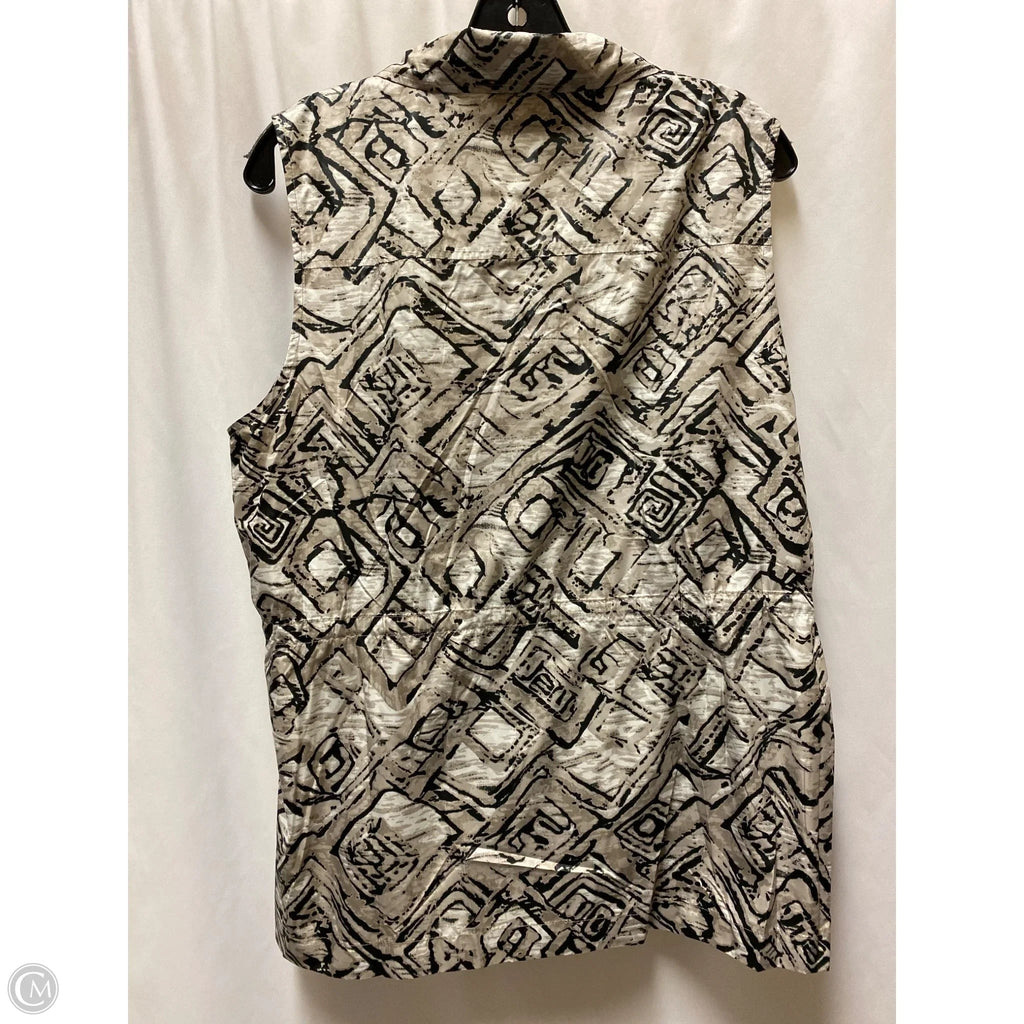 Top Sleeveless By Chicos In Taupe, Size: L