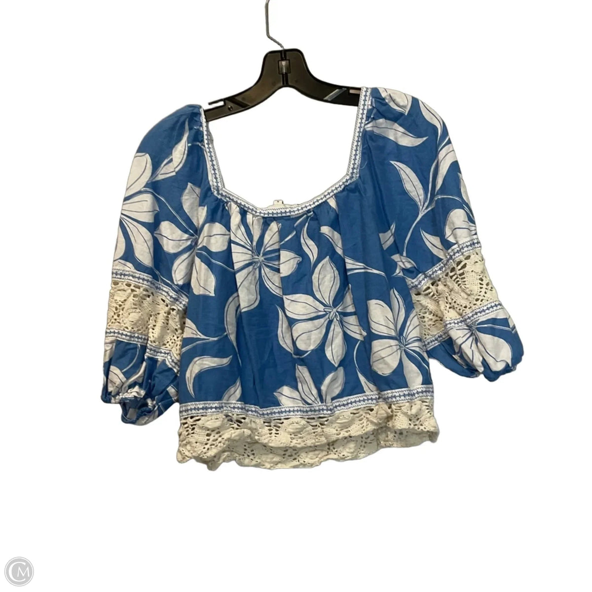 Top Short Sleeve By Rachel Zoe In Blue, Size: S