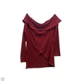 Top Long Sleeve By Chloah In Maroon, Size: L