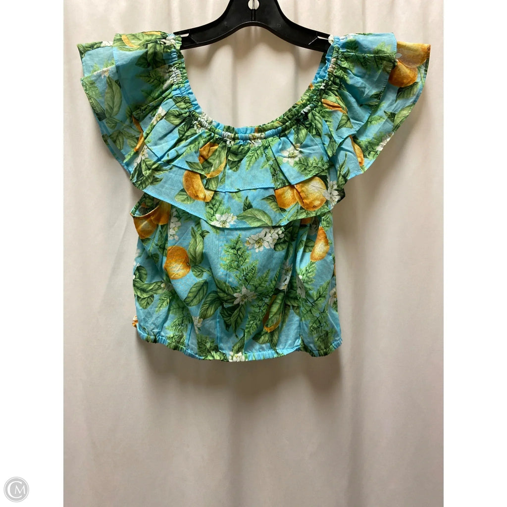 Top Short Sleeve By Bb Dakota In Blue, Size: M