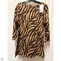 Top Long Sleeve By Kim Rogers In Brown, Size: M