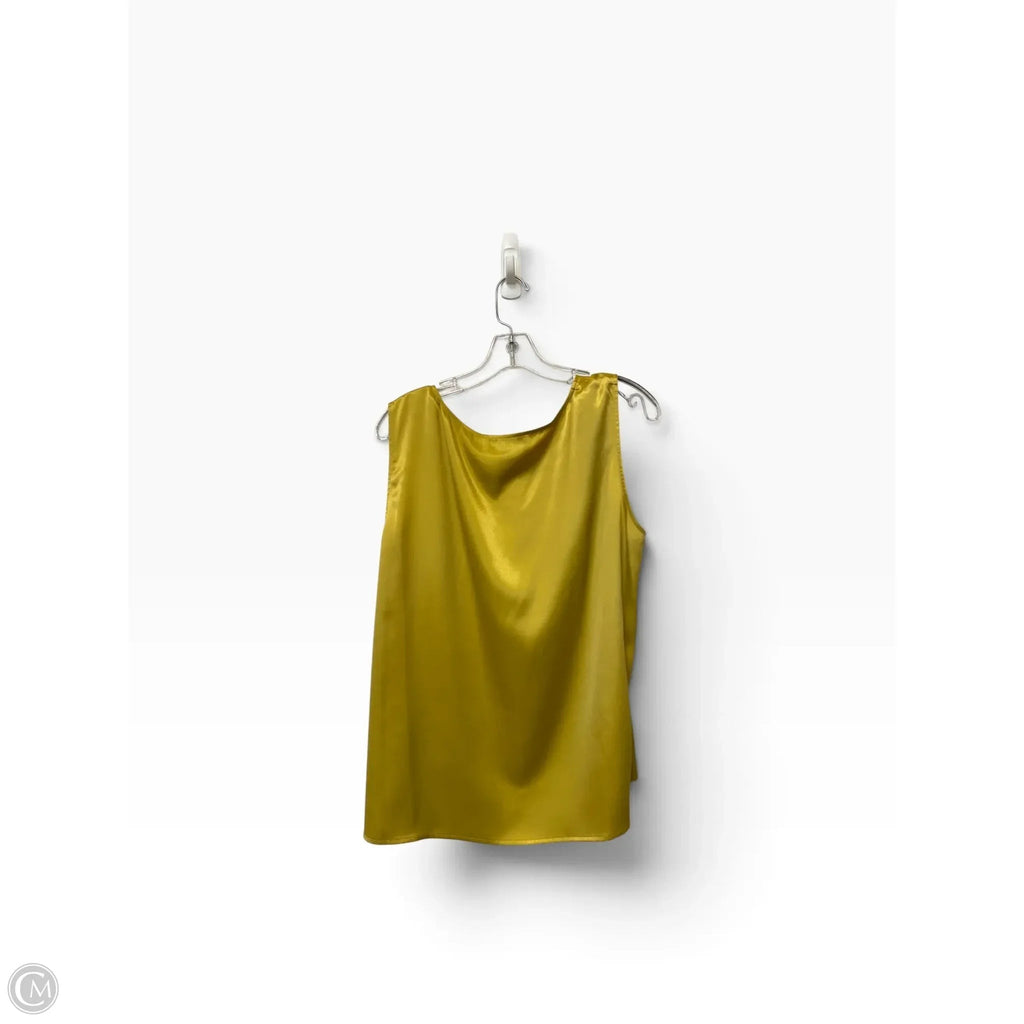 Top Sleeveless By Kasper In Yellow, Size: 2x