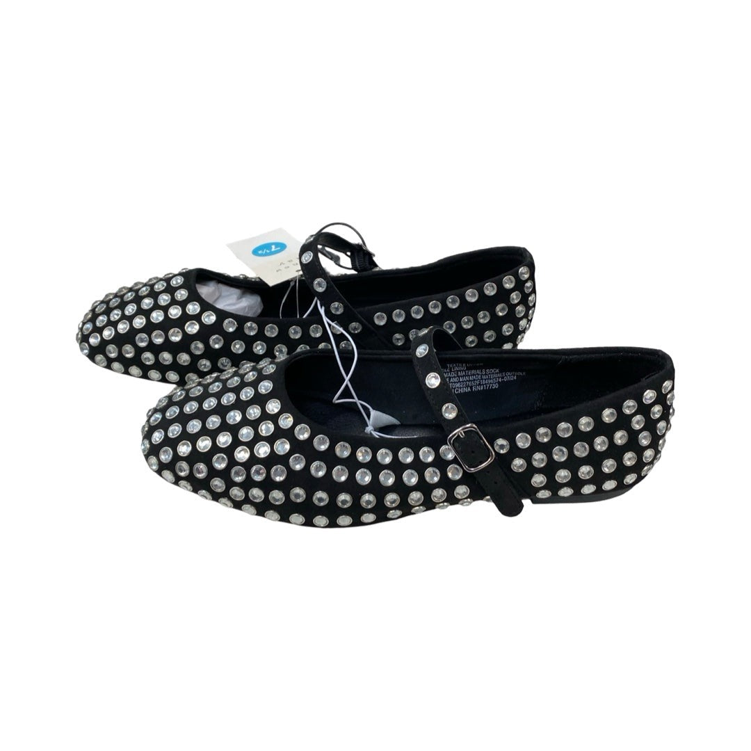 Shoes Flats By A New Day In Black & Silver, Size:7.5