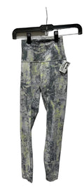 Athletic Leggings By Lululemon In Grey & Yellow, Size: 0