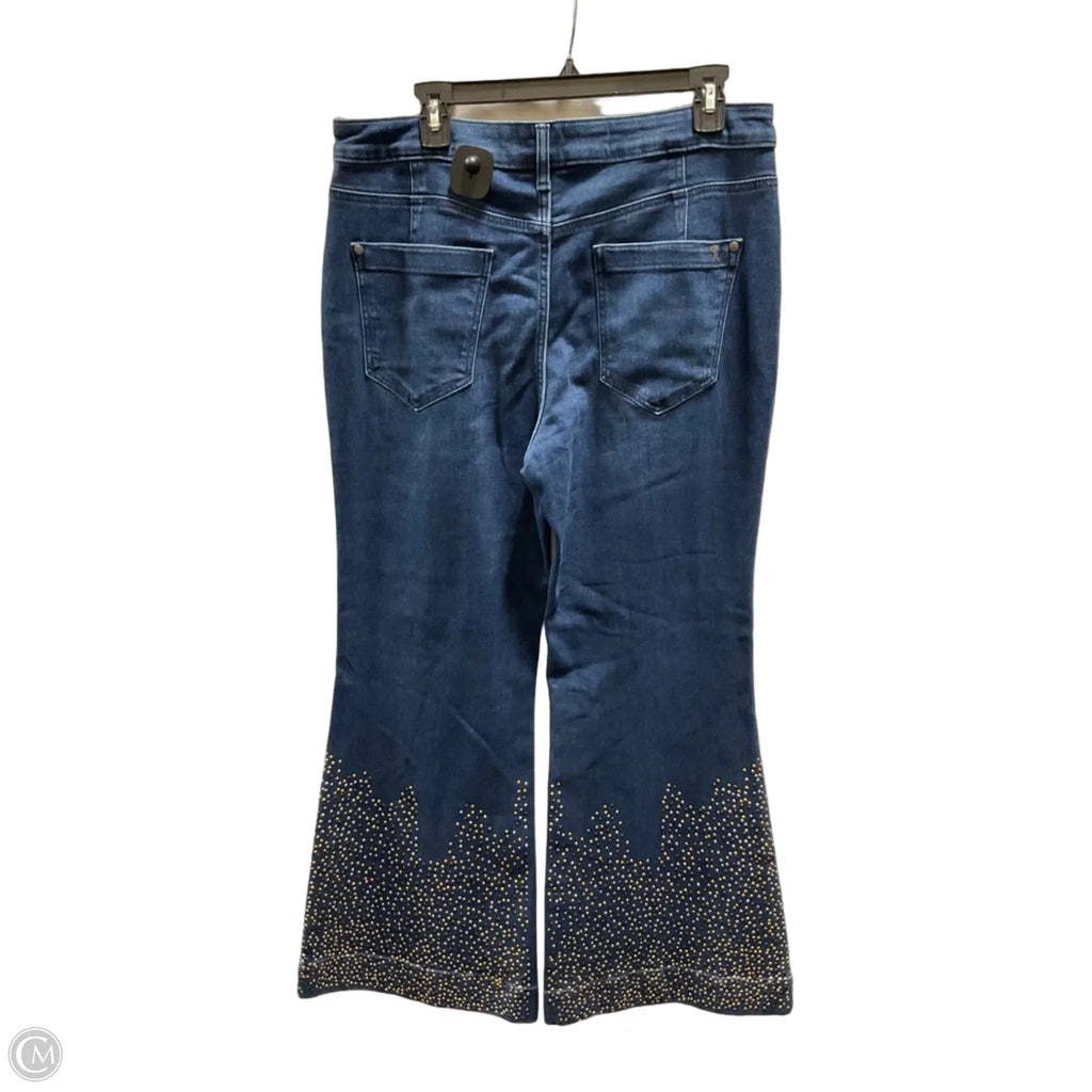 Jeans Flared By Pilcro In Blue, Size: 32 or USA 10