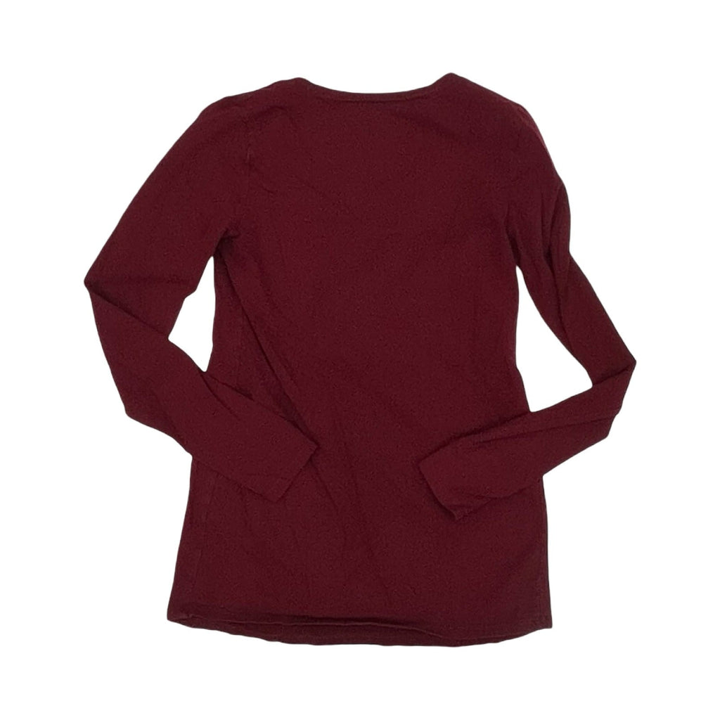 Mat Top Ls By Motherhood In Maroon, Size:M