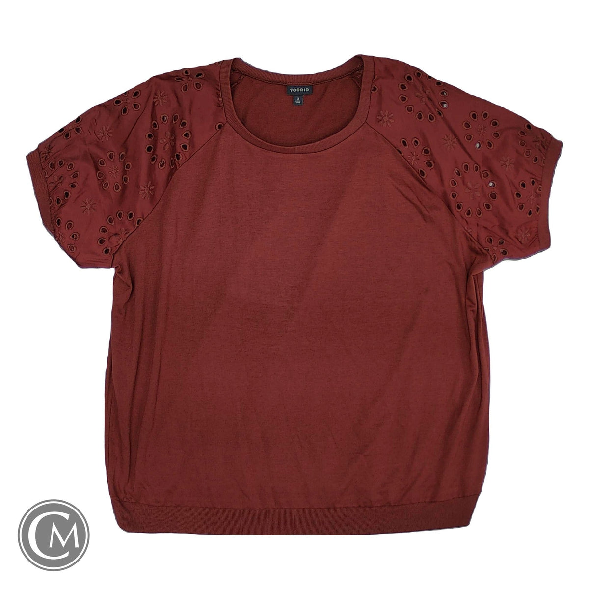 Top Ss By Torrid In Brown & Red, Size: 3x