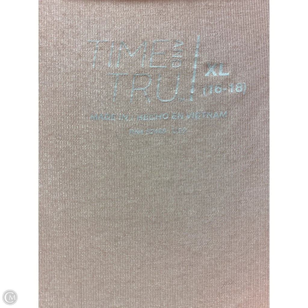 Top Short Sleeve Time & Tru, In Pink, Size: XL