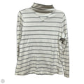 Top Long Sleeve By Talbots In Striped Pattern, Size: L