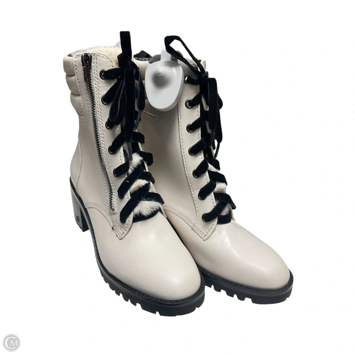 Boots Designer By Coach In Ivory, Size: 7