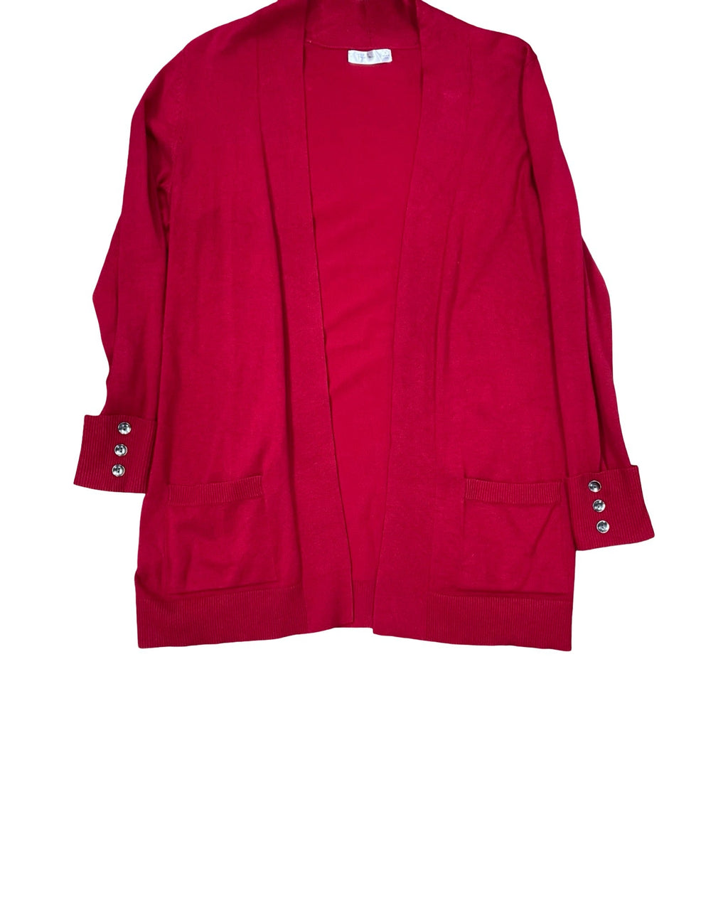 Sweater Cardigan By Peyton Primrose In Red, Size:S
