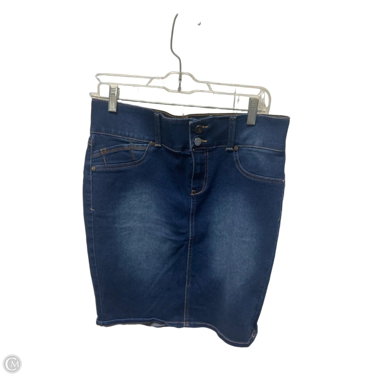 Skirt Mini & Short By 1822 Denim In Blue Denim, Size: 12