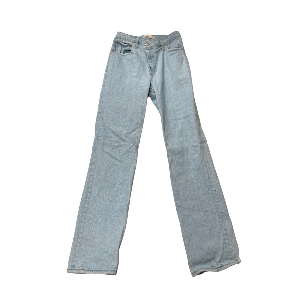 Jeans Straight By Abercrombie And Fitch In Blue Denim, Size:4L