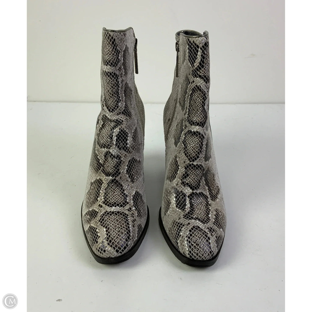 Boots Ankle Heels By Donald Pliner In Snakeskin Print, Size: 7