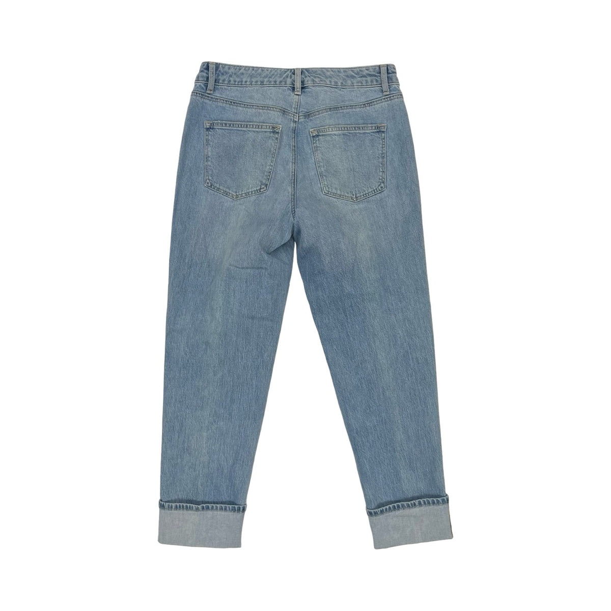 Jeans Straight By Talbots In Blue Denim, Size:4