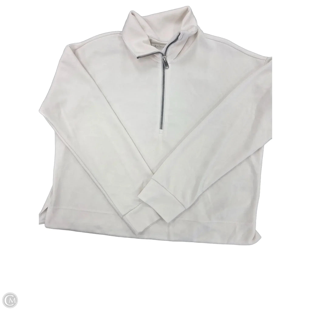 Top Long Sleeve By Athleta In Cream, Size: L