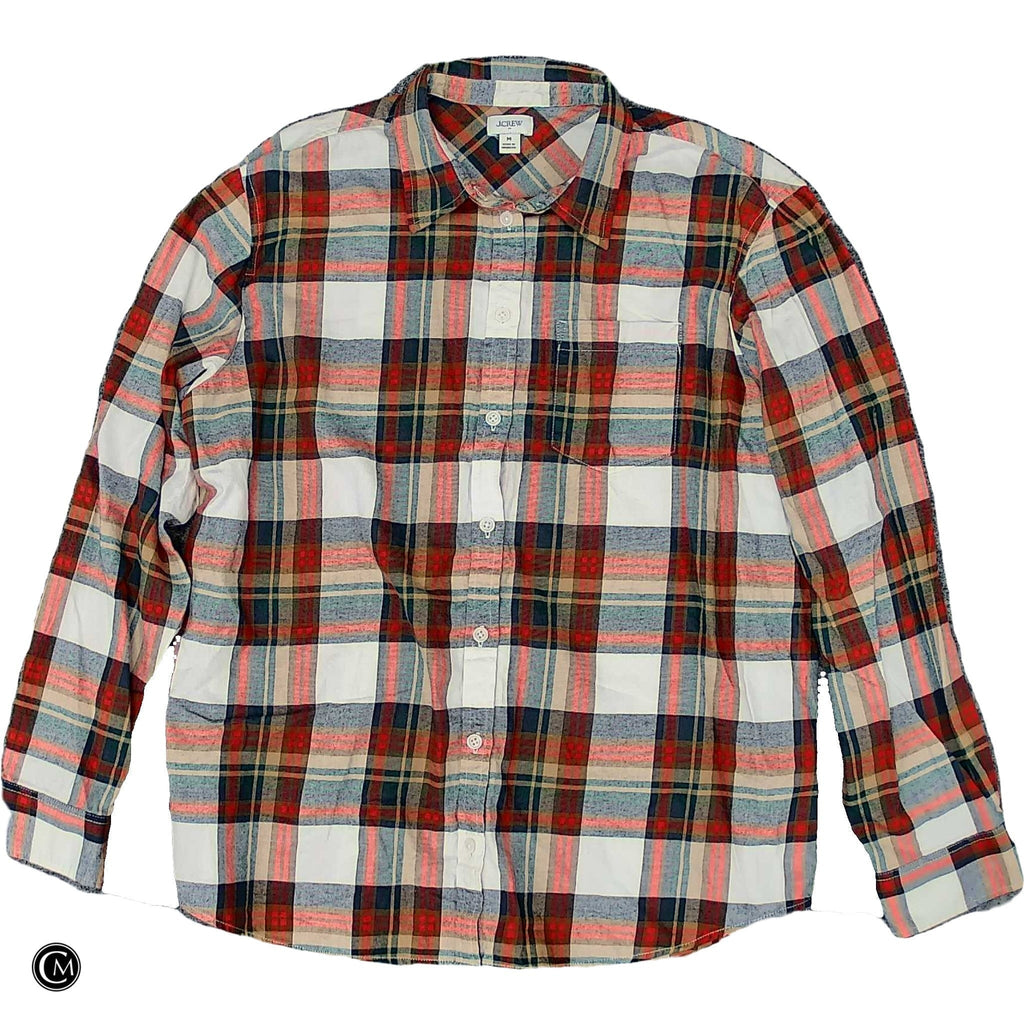 Top Ls By J. Crew In Plaid Pattern, Size: M