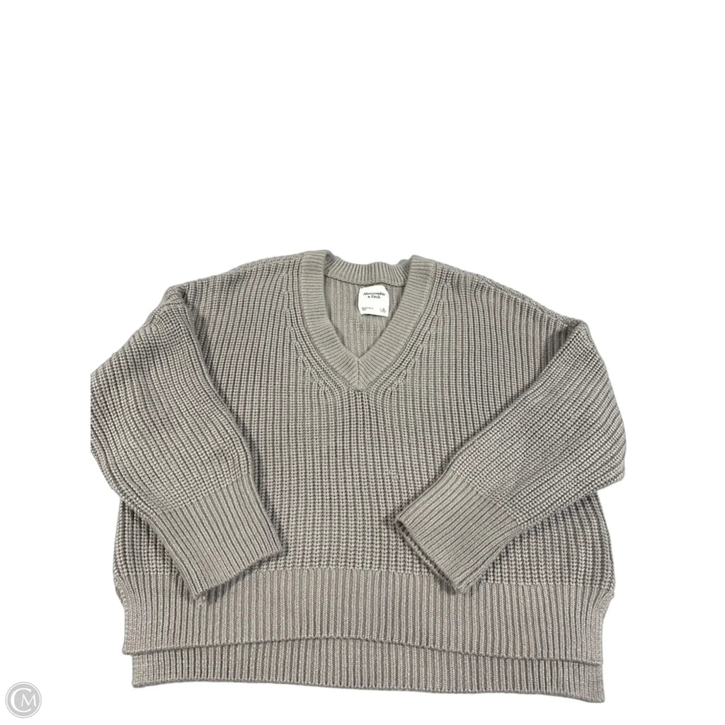 Sweater By Abercrombie And Fitch In Grey, Size: Xl
