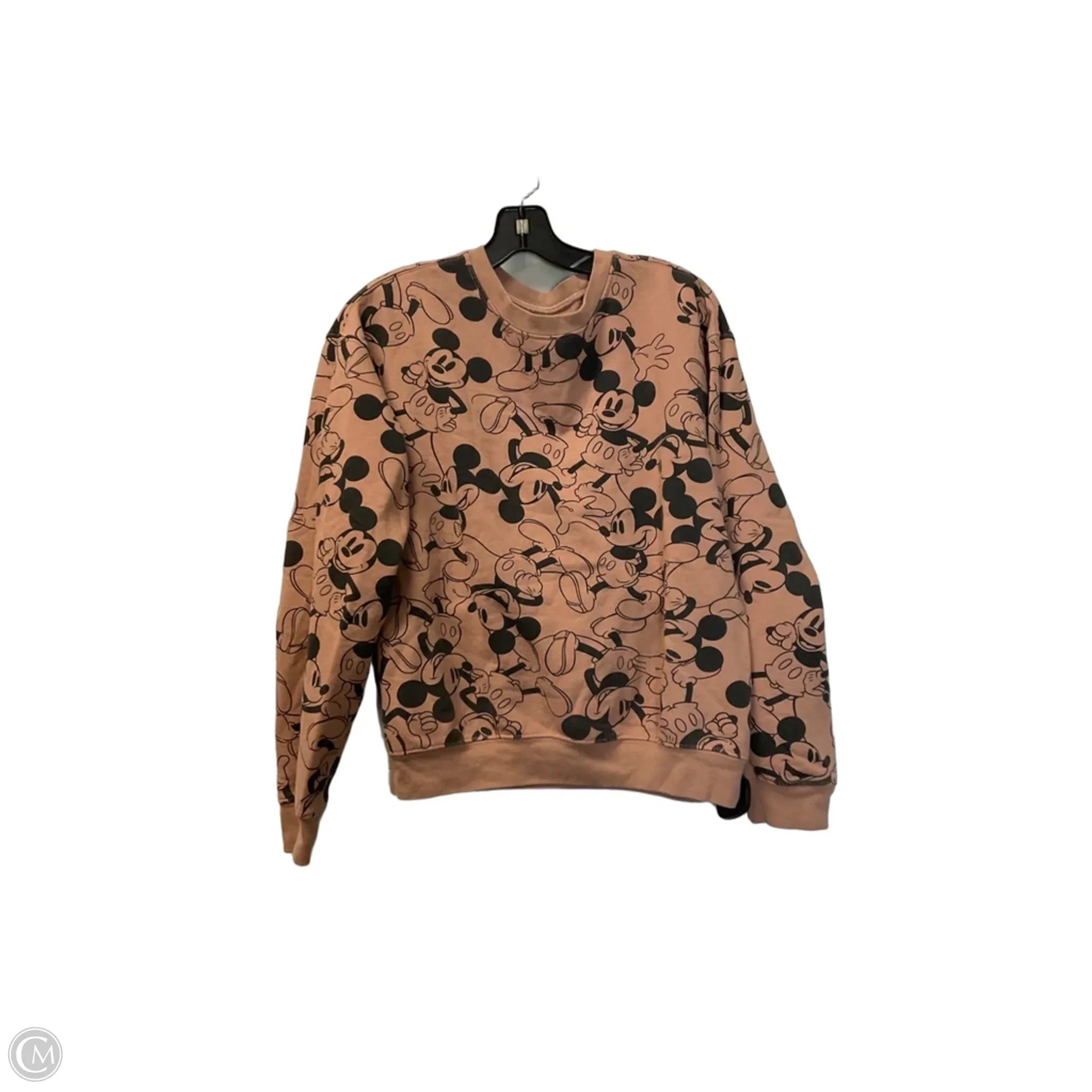 Sweatshirt Crewneck By Disney In Brown, Size: M
