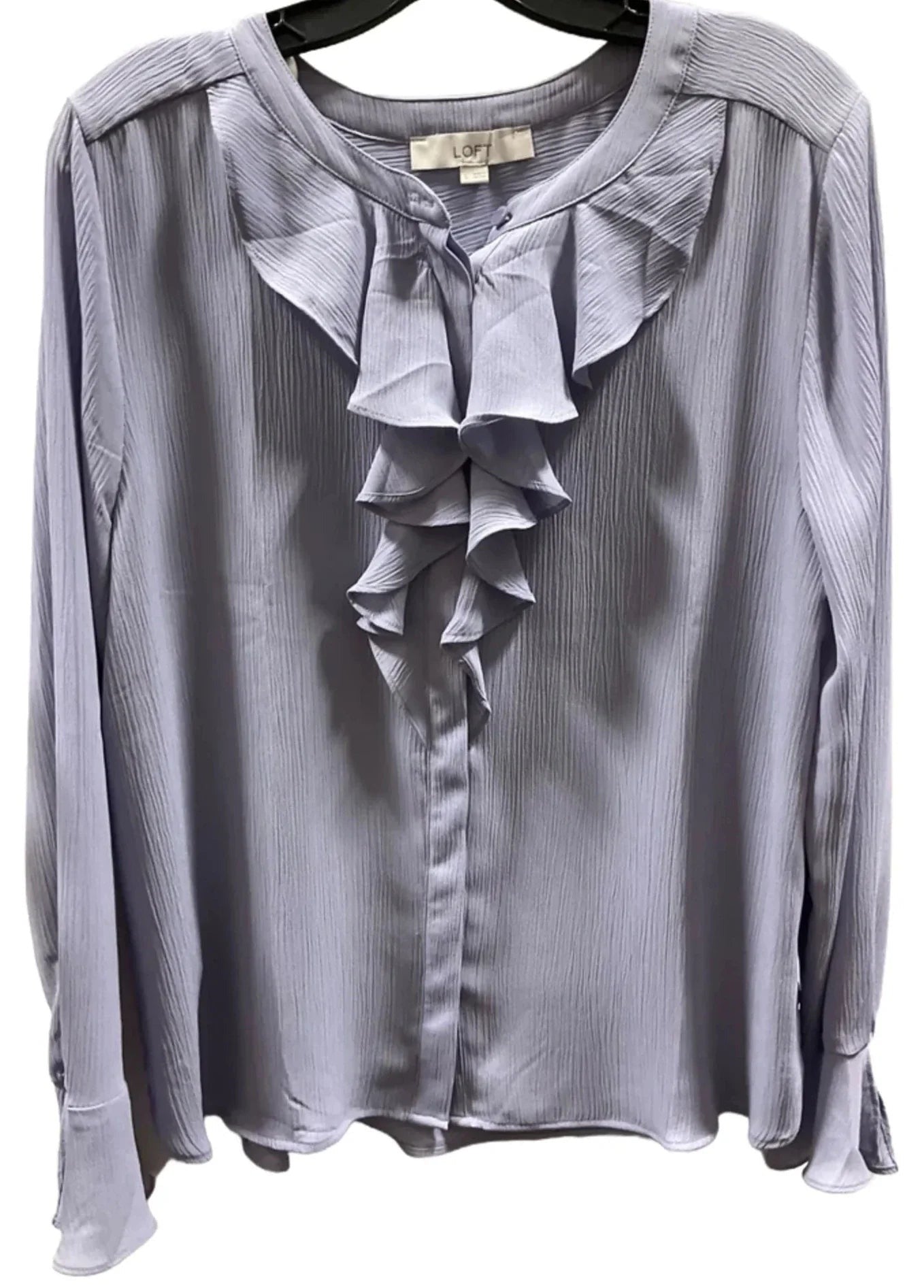 Top Long Sleeve By Loft In Blue, Size: L