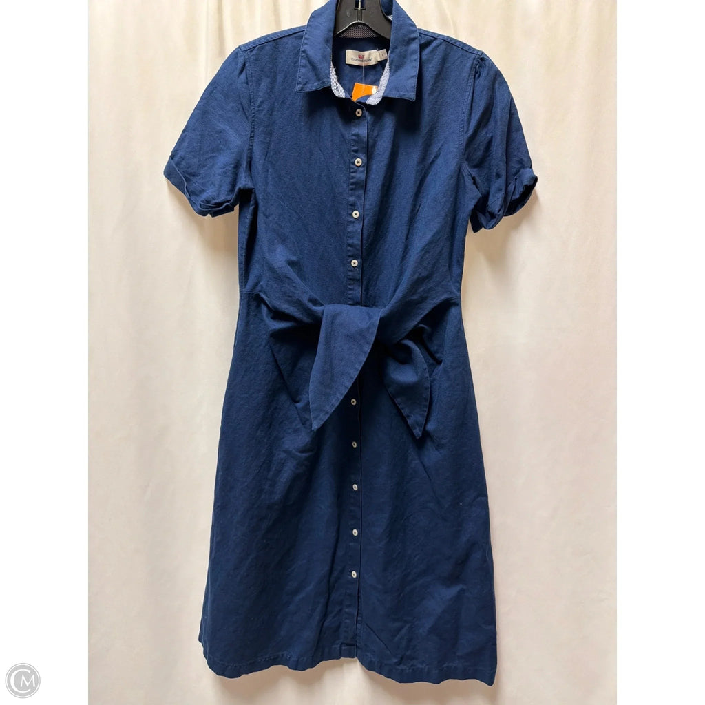 Dress Casual Maxi By Vineyard Vines In Navy, Size: S