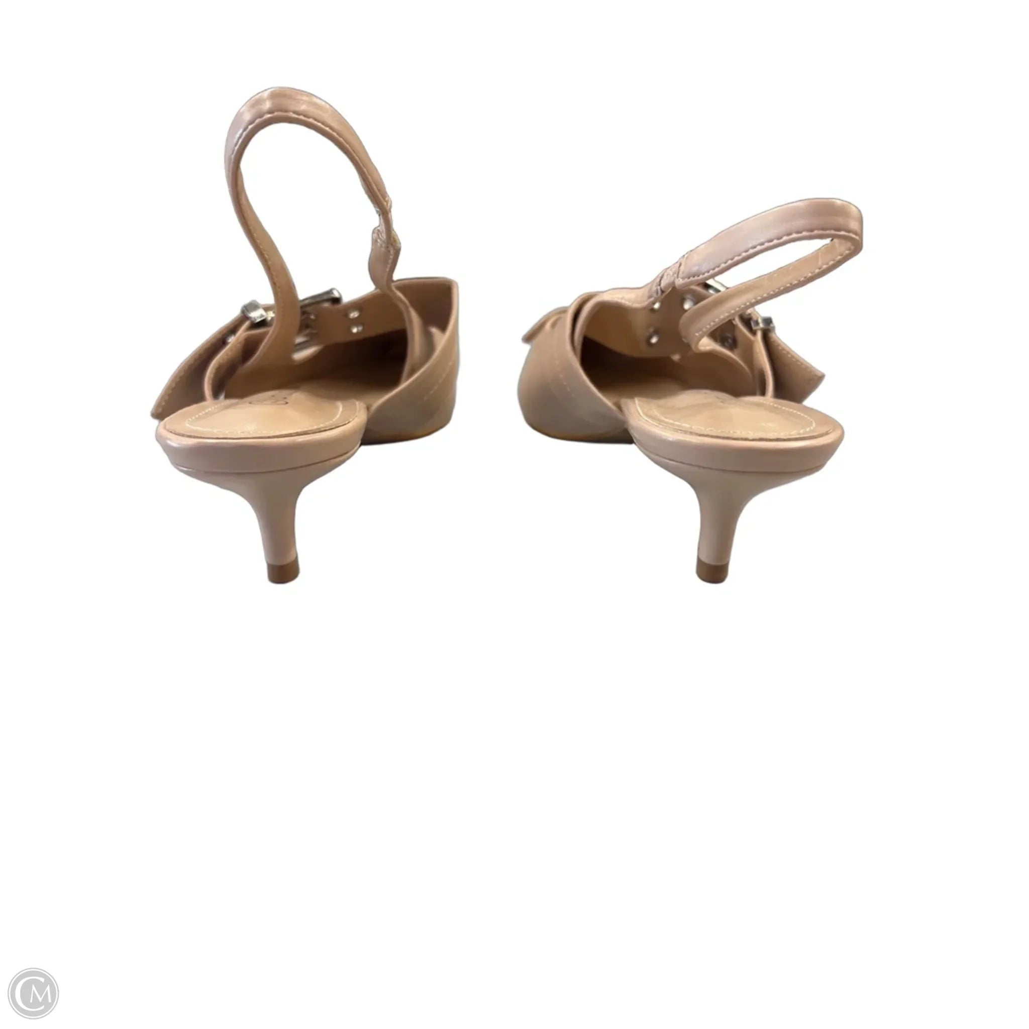 Shoes Heels Kitten By Clothes Mentor In Tan, Size: 7.5