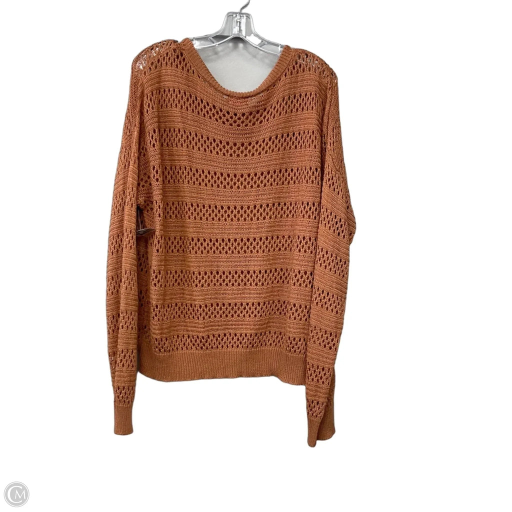 Sweater By Pink Lily In Orange, Size: 2x