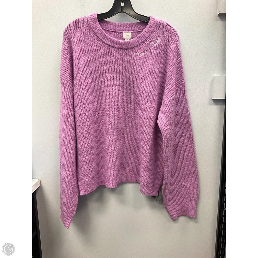 Sweater By A New Day In Pink, Size: Xl
