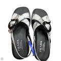 Sandals Luxury Designer By Prada In Grey, Size: 9