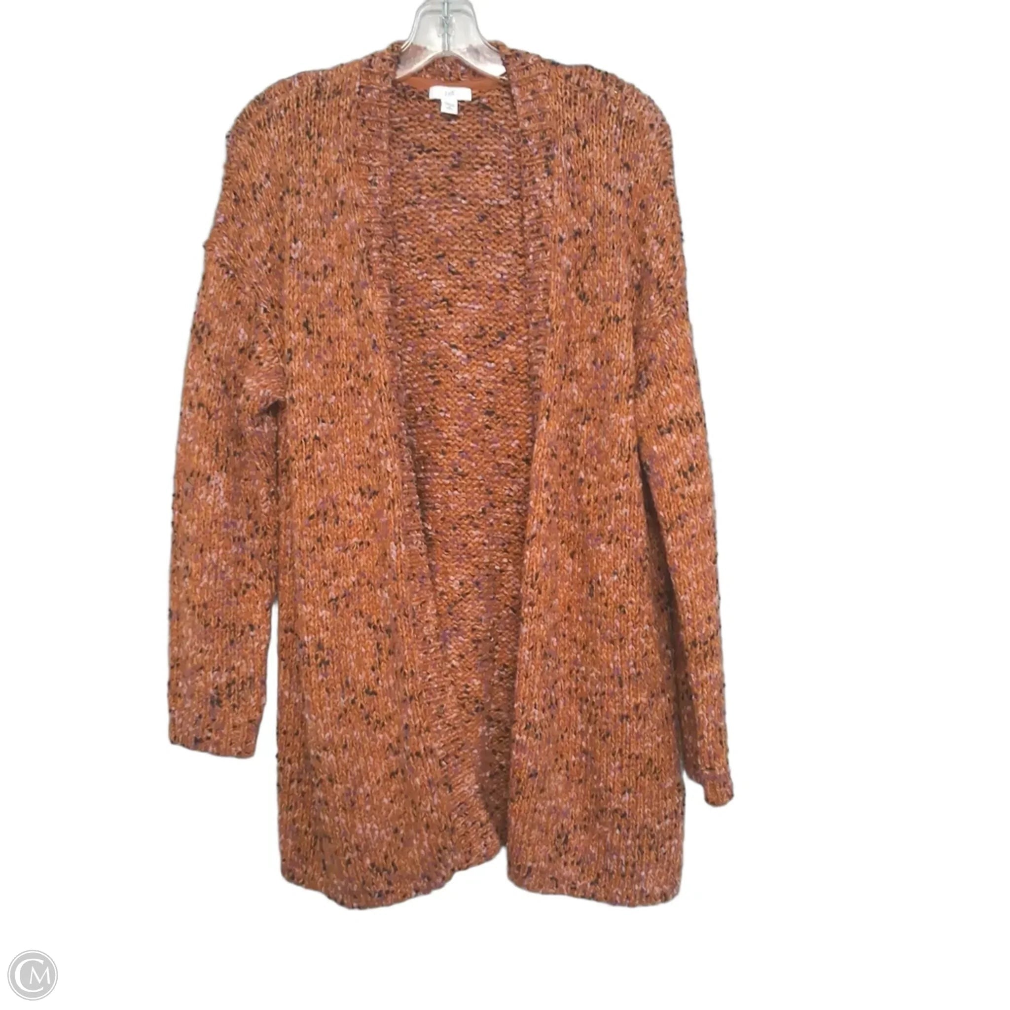 Sweater Cardigan By J. Jill In Brown & Purple, Size: Mp