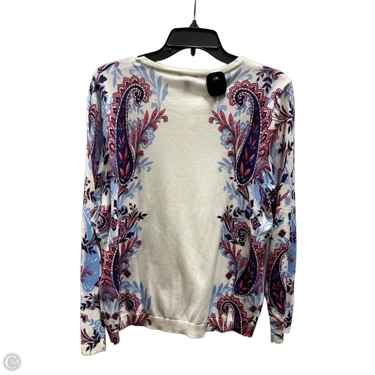 Cardigan By Talbots In Paisley Print, Size: Xlp