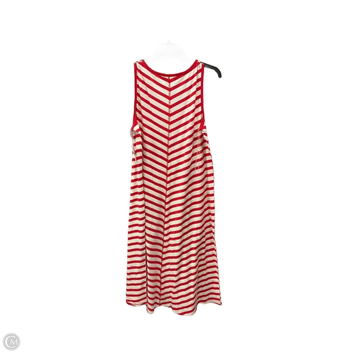 Dress Casual Maxi By 89th And Madison In Red & White, Size: M