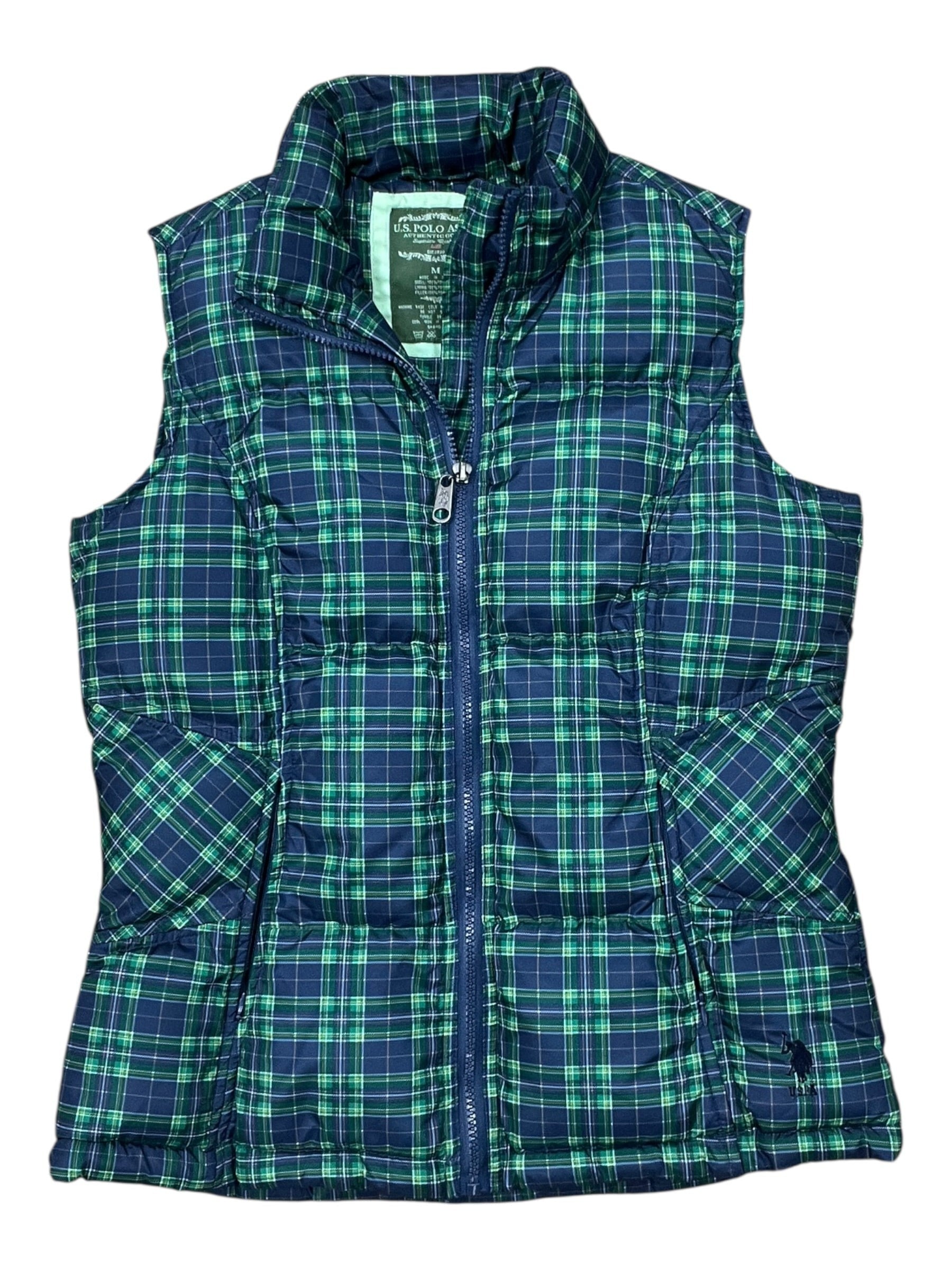 Vest Puffer & Quilted By Us Polo Assoc In Green, Size:M