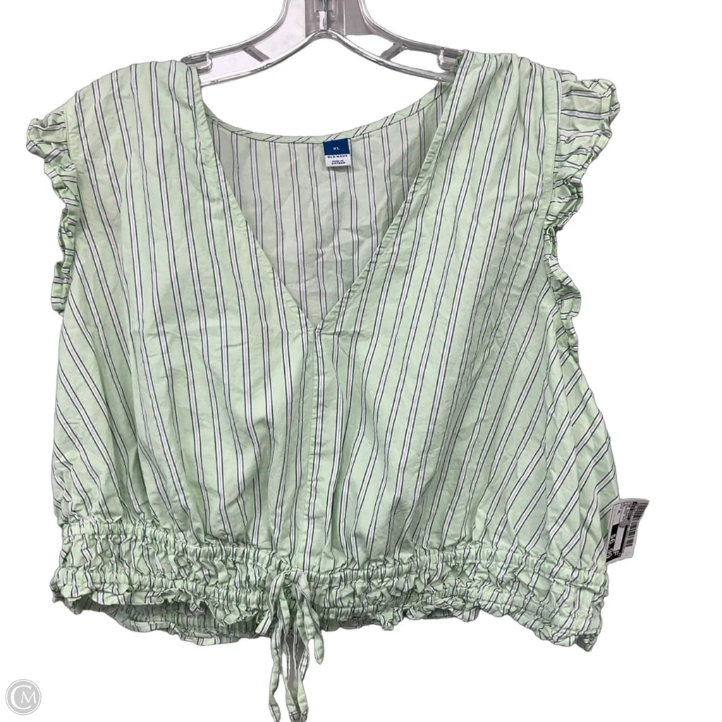 Top Sleeveless By Old Navy In Striped Pattern, Size: Xl