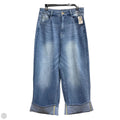 Jeans Wide Leg By Halara In Blue Denim, Size: L