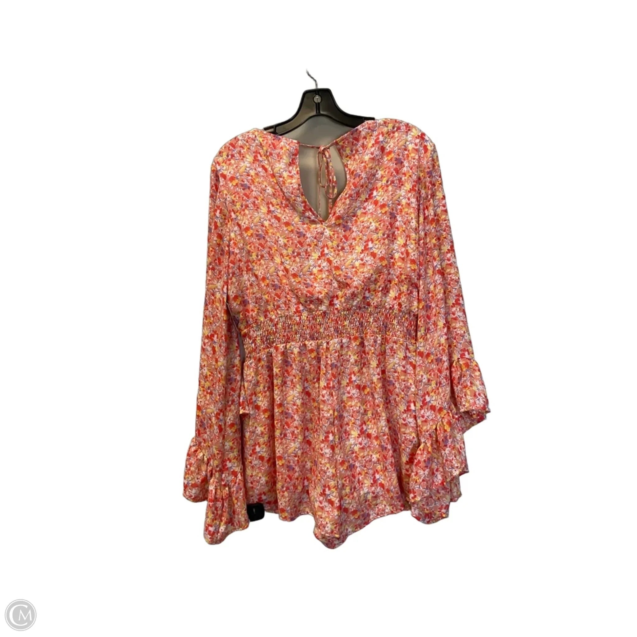 Romper By Pink Lily In Floral Print, Size: Xl