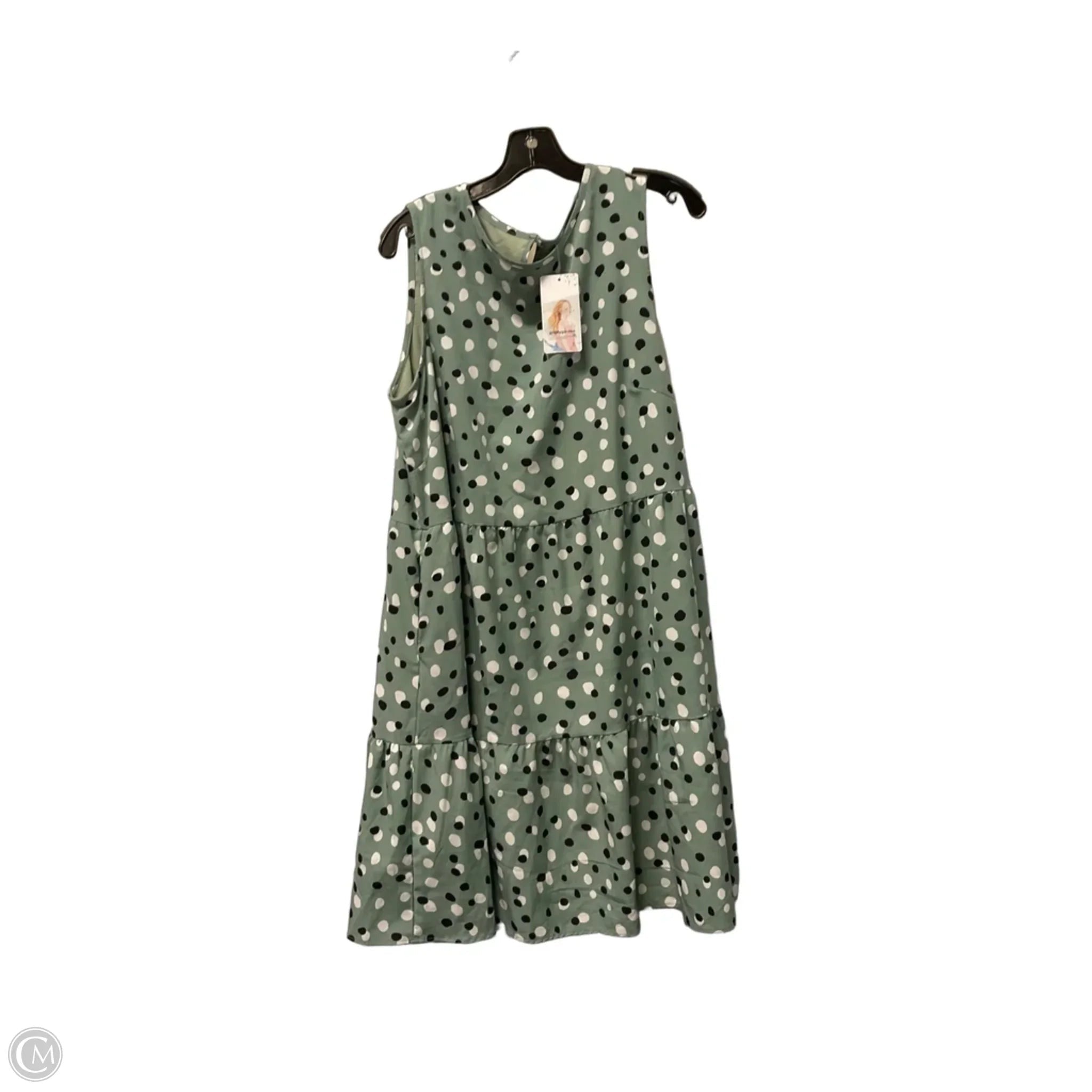 Dress Casual Midi By Prettygarden In Green, Size: M