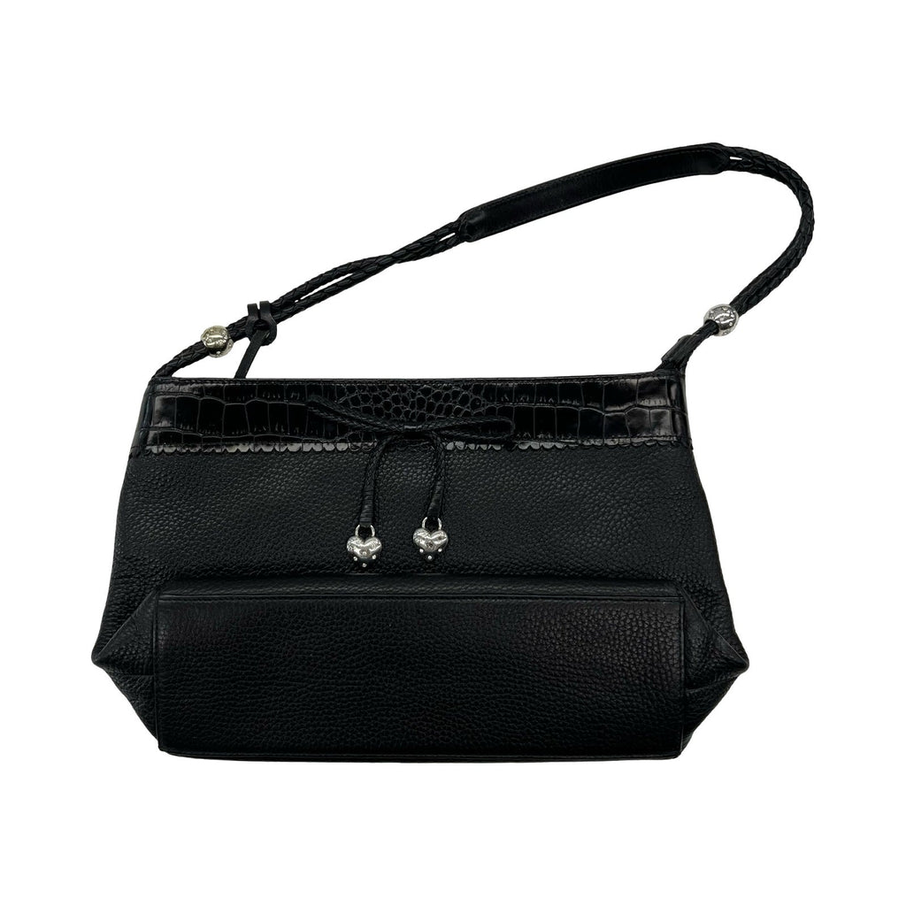 Handbag Leather By Brighton In Black, Size:Medium
