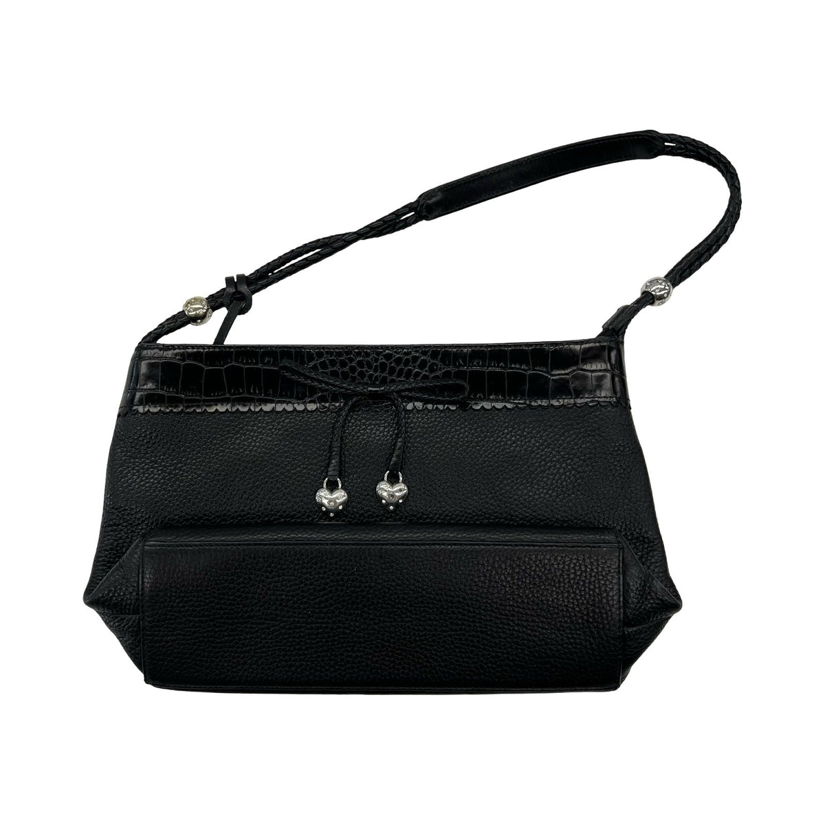 Handbag Leather By Brighton In Black, Size:Medium
